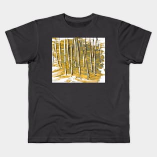 Early walk sunshine forest Kids T-Shirt